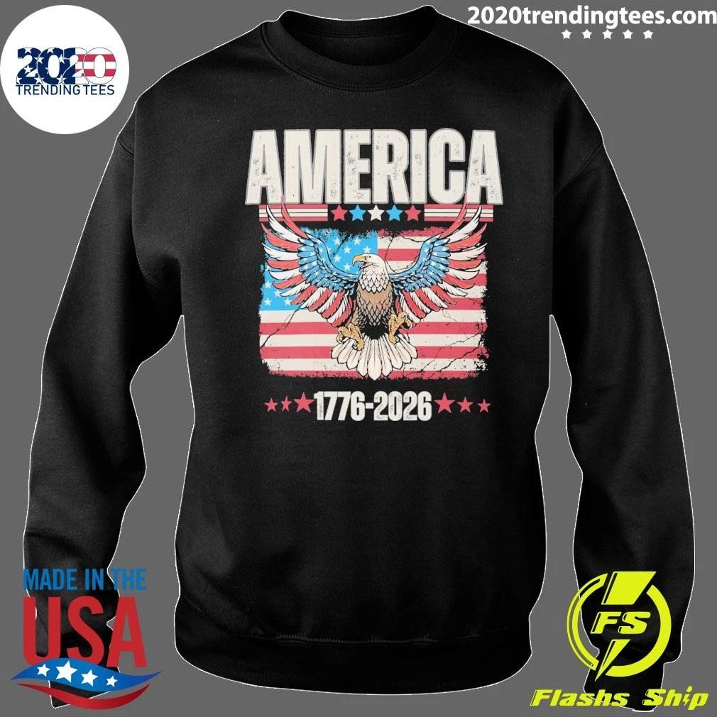 America 1776-2026 Patriotic Eagle USA 250th Anniversary Tee Shirt