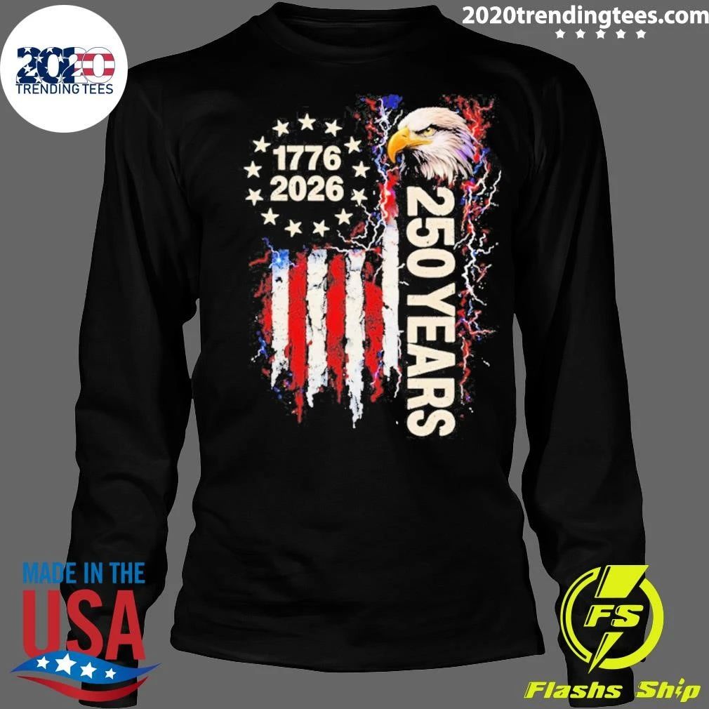 Patriotic Bald Eagle Usa 250th Anniversary 1776-2026 Shirt
