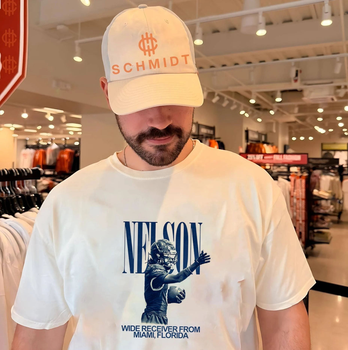 Eric Nelson Jr Wide Receiver from Miami Florida graphic shirt