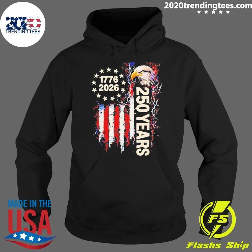 Patriotic Bald Eagle Usa 250th Anniversary 1776-2026 Shirt