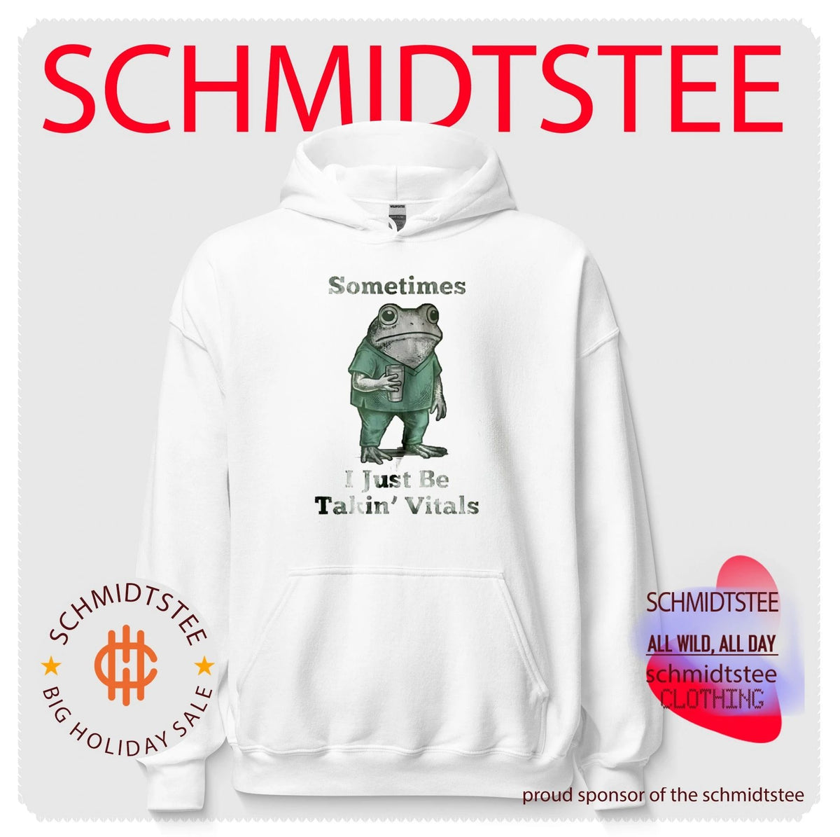 Sometimes I Just Be Takin’ Vitals ER Nurse Frog shirt