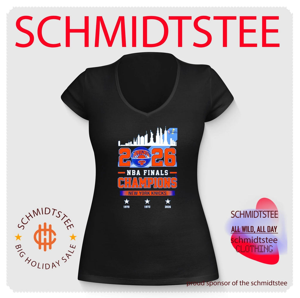 NY Knicks NBA Champions 2026 3 time city skyline shirt