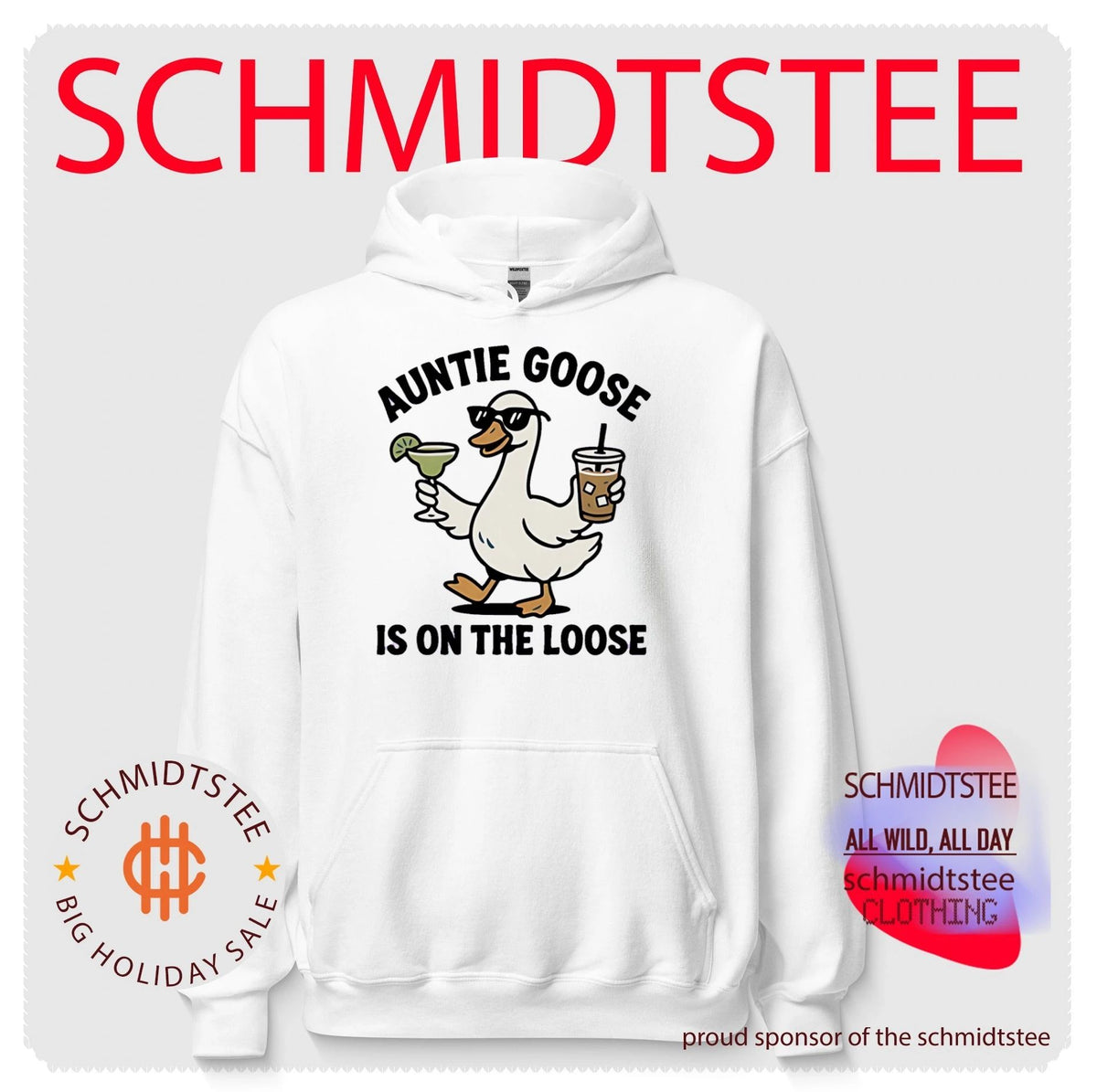 Auntie goose is on the loose cartoon goose shirt