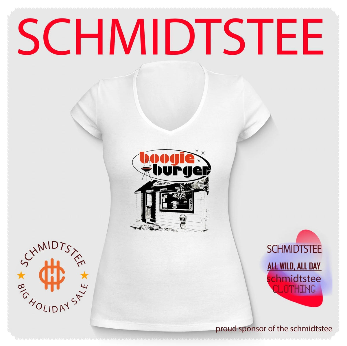 Boogie Burger Retro Diner fast food grill shirt