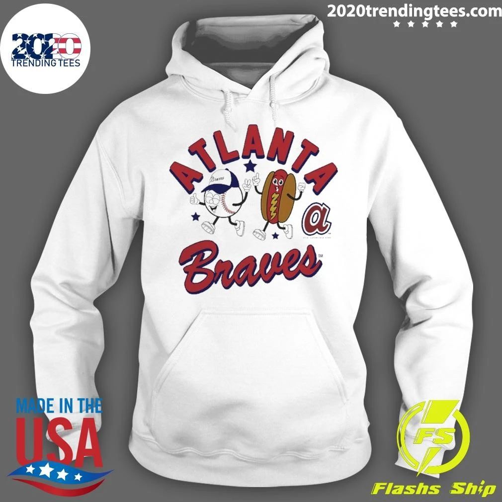 Atlanta Braves Baseball Hot Dog Natural Snack Shirt