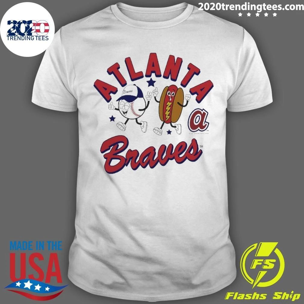 Atlanta Braves Baseball Hot Dog Natural Snack Shirt
