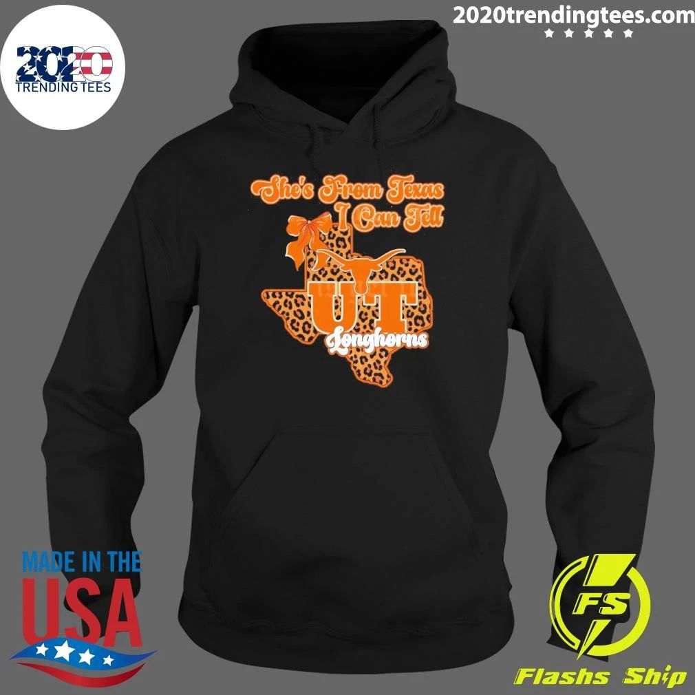 She’s From Texas I Can Tell UT Texas Longhorns Bow Map 2026 Shirt