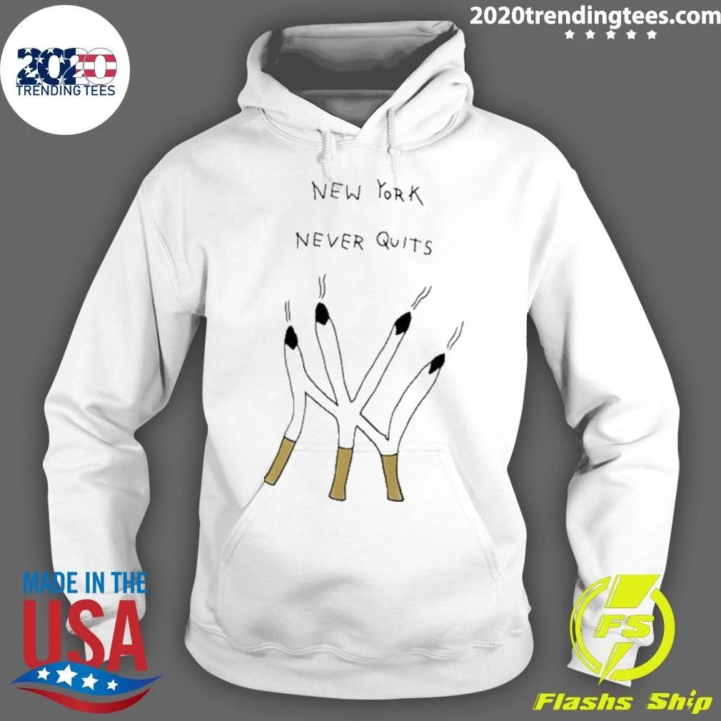 New York Yankees Never Quits Logo Smoking Shirt