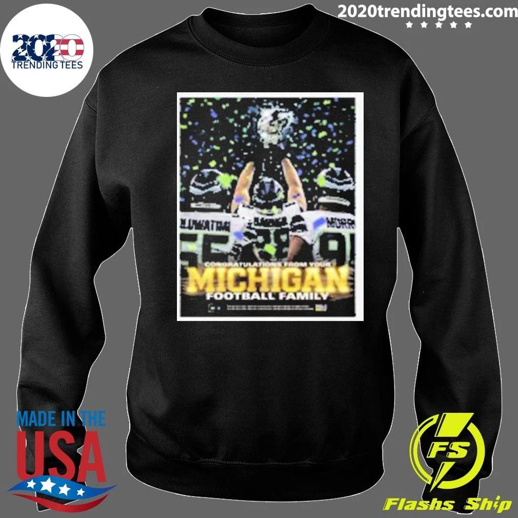 Congratulations From Your Michigan Football Family Shirt