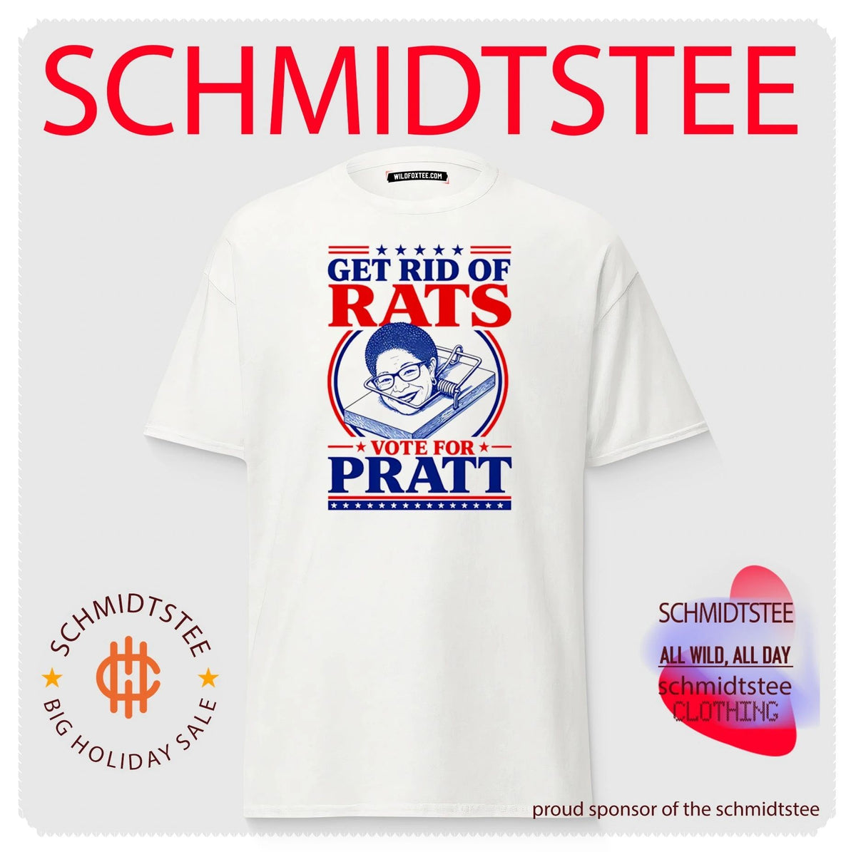 Get Rid Of Rats Vote for Pratt shirt