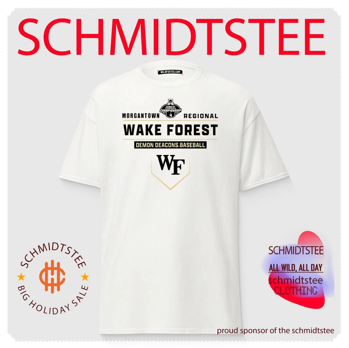 Wake Forest Demon Deacons Baseball 2026 Regional Bound shirt