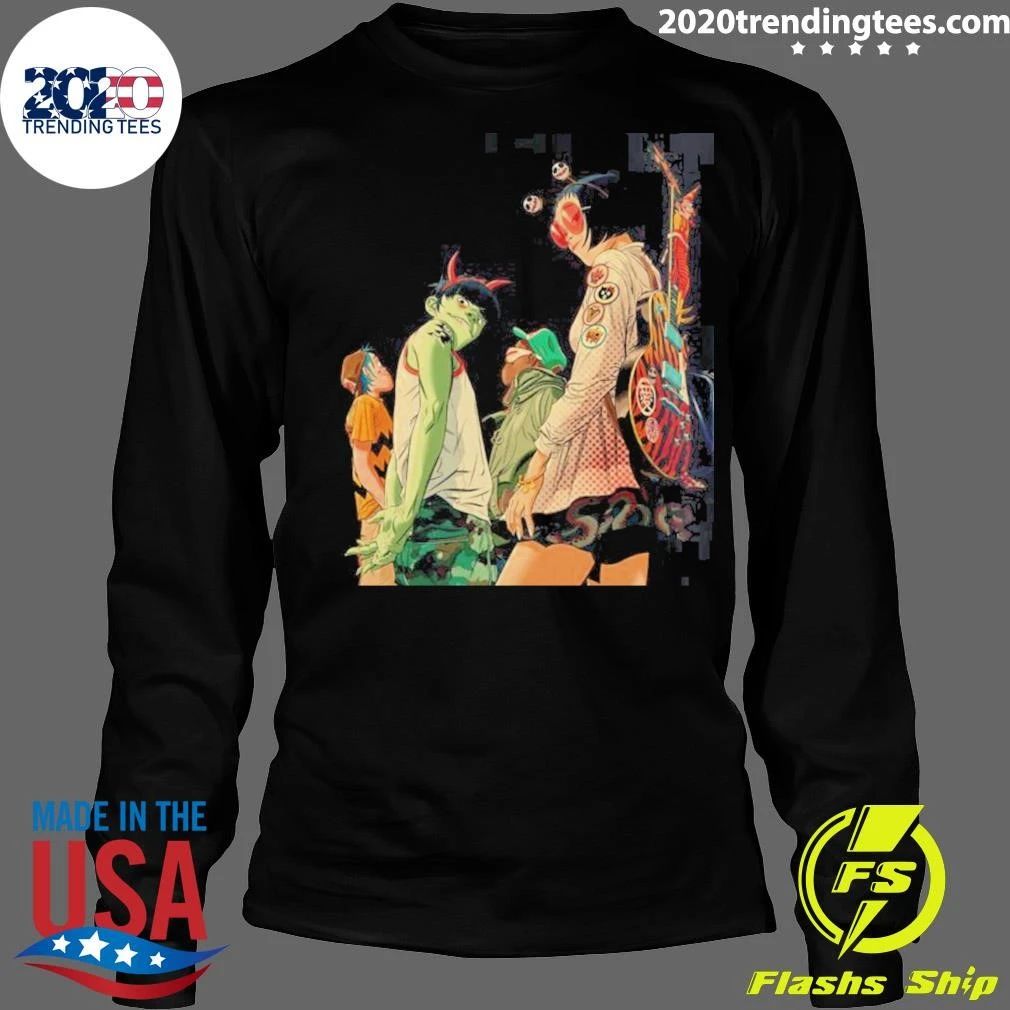 Gorillaz Tottenham London On 20 June 2026 Jumbo Band Portrait Art Shirt