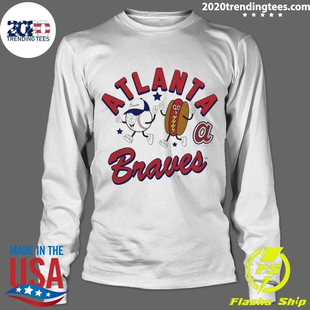 Atlanta Braves Baseball Hot Dog Natural Snack Shirt