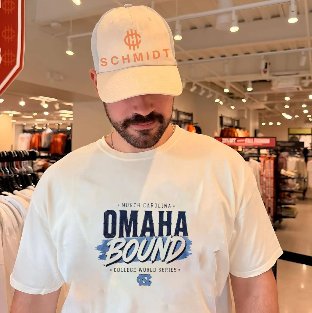 North Carolina Tar Heels 2026 Men’s College World Series Omaha Bound shirt