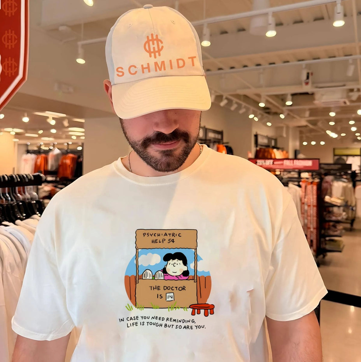 Lucy van pelt psychiatric help life is tough but so are you shirt
