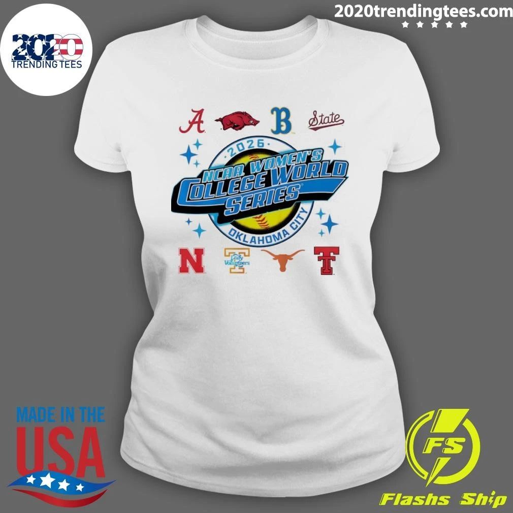 College Softball Teams 2026 Ncaa Women’s College World Series Oklahoma City Shirt
