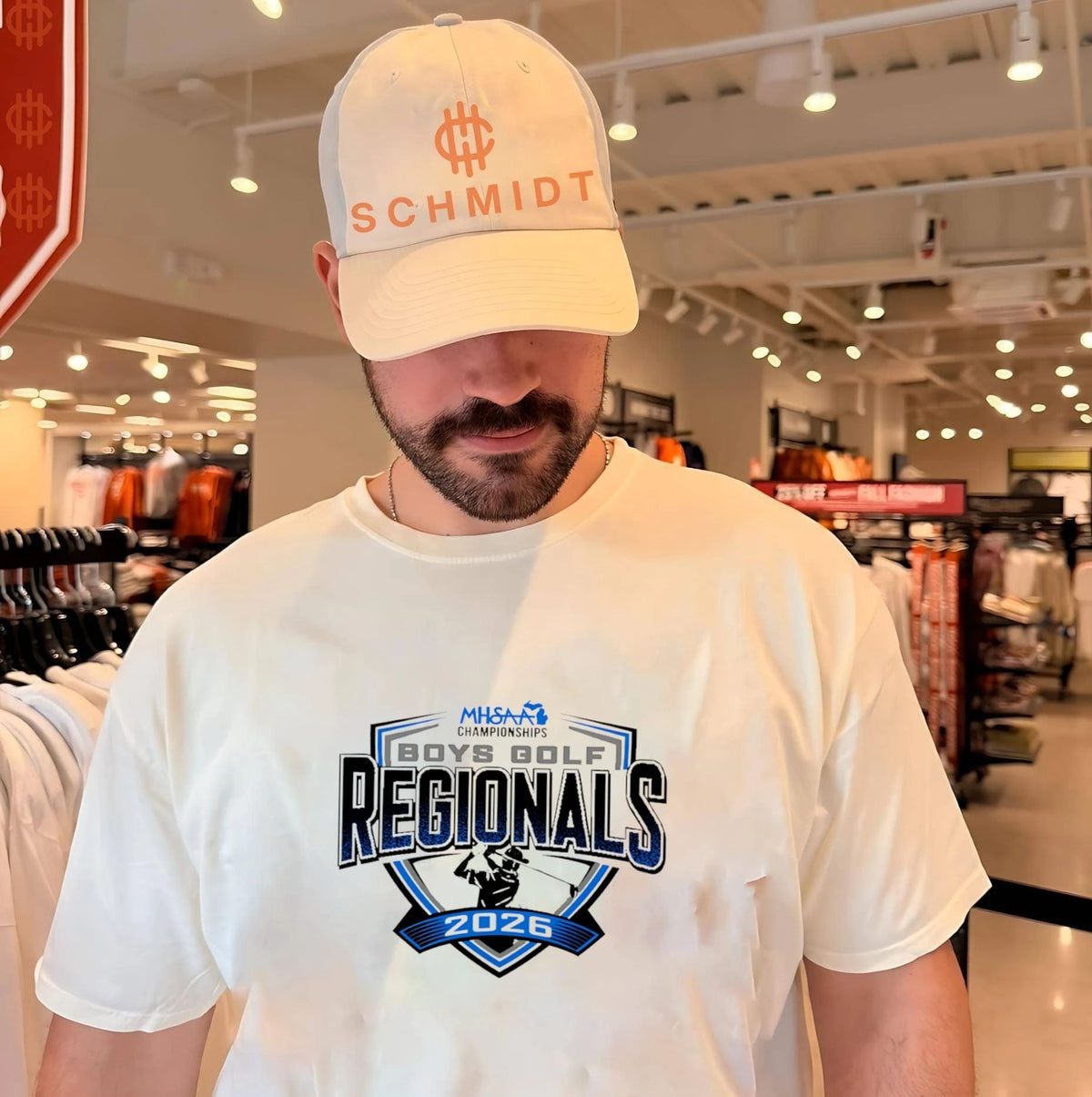 2026 MHSAA Boys Golf Regionals logo shirt