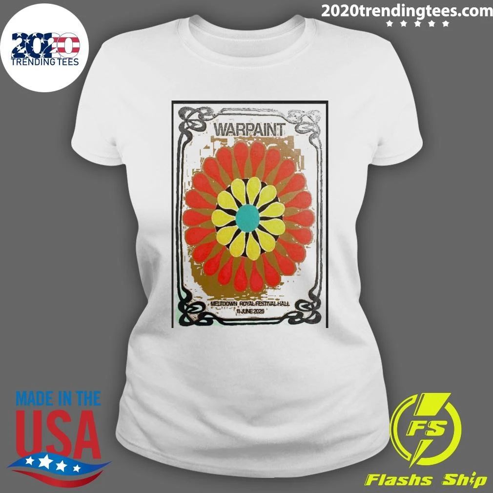 Warpaint Meltdown Royal Festival Hall June 11 2026 Poster Shirt