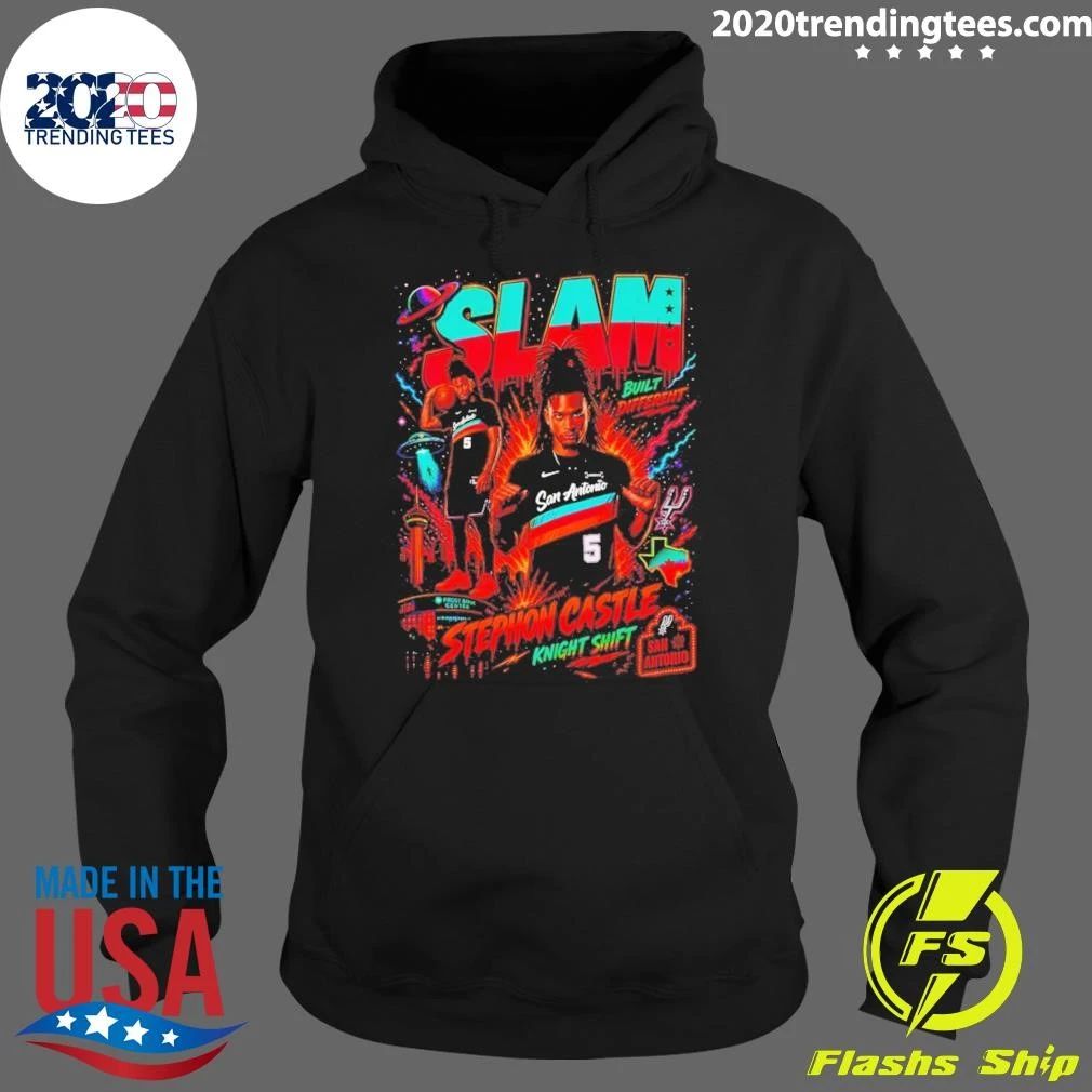 Stephon Castle Knight Shift San Antonio Spurs Basketball Slam Ufo Built Different Shirt