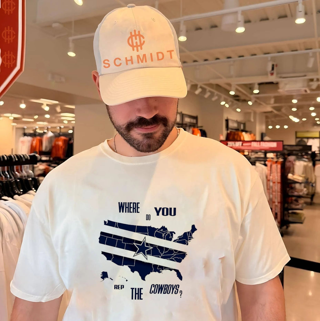 Where do you rep the cowboys US map shirt
