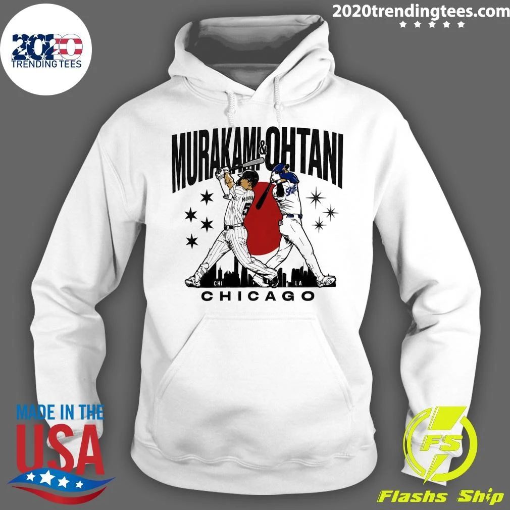 Munetaka Murakami and Shohei Ohtani Chicago Skyline Shirt