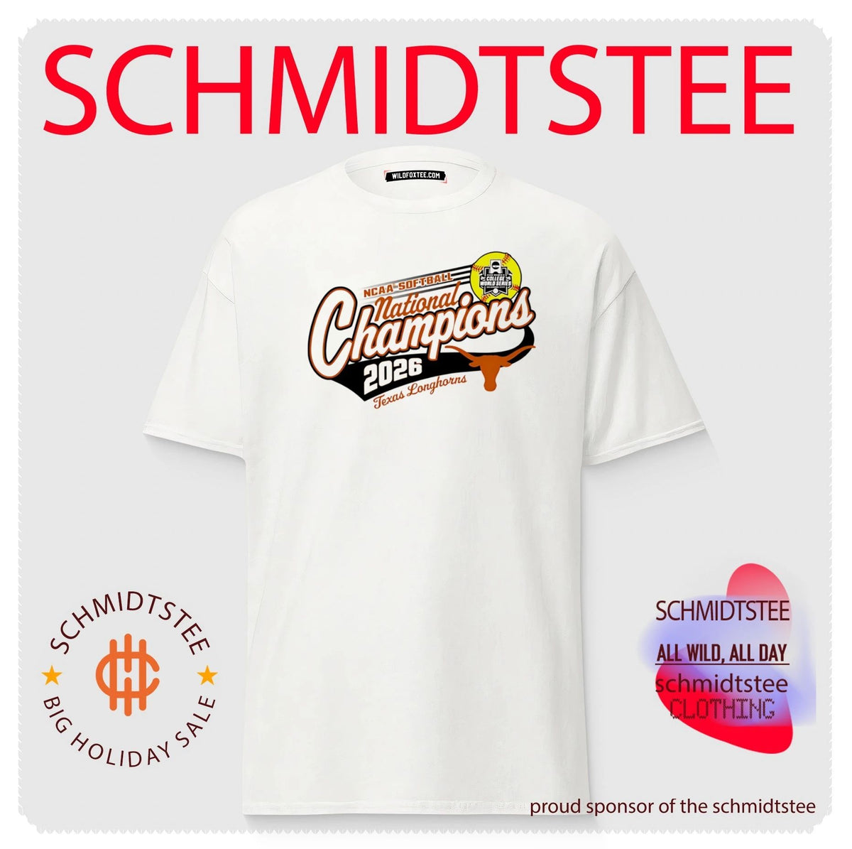 Texas Longhorns Women’s 2026 Softball National Champs shirt