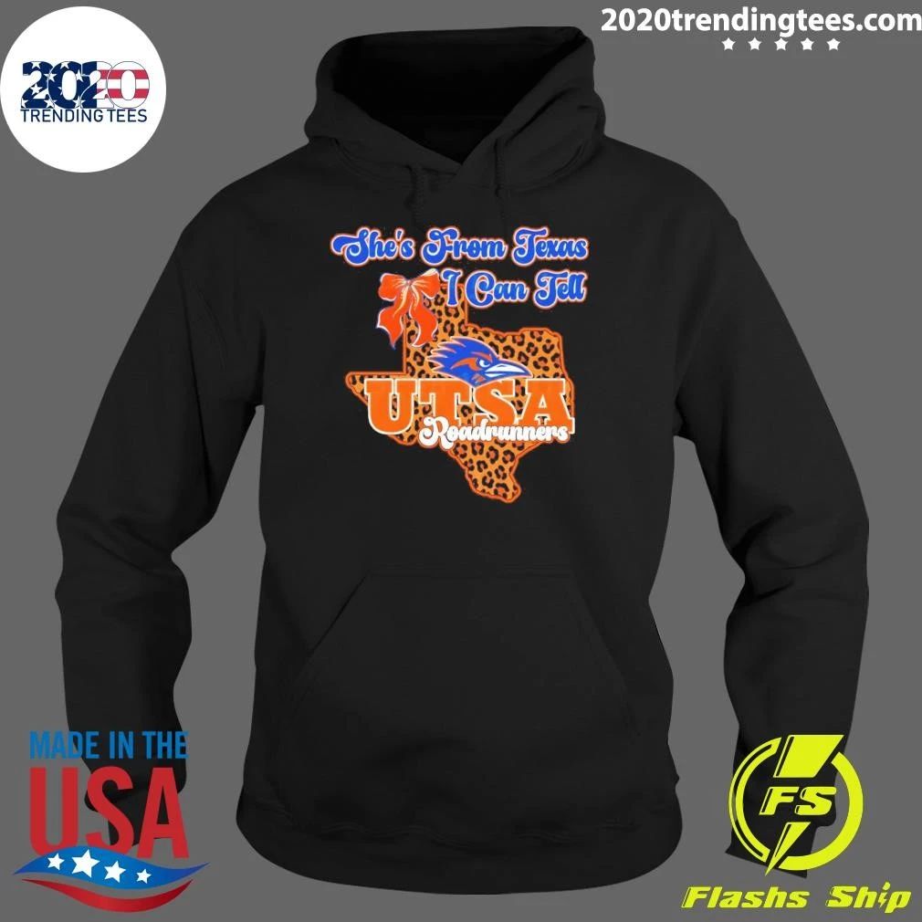 She’s From Texas I Can Tell UTSA Roadrunners Bow Texas Map 2026 Shirt