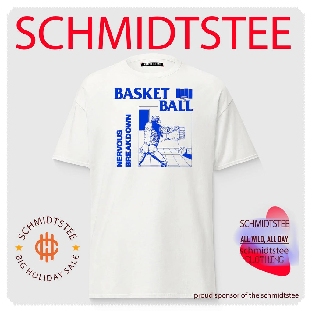 Basketball nervous breakdown office humor shirt