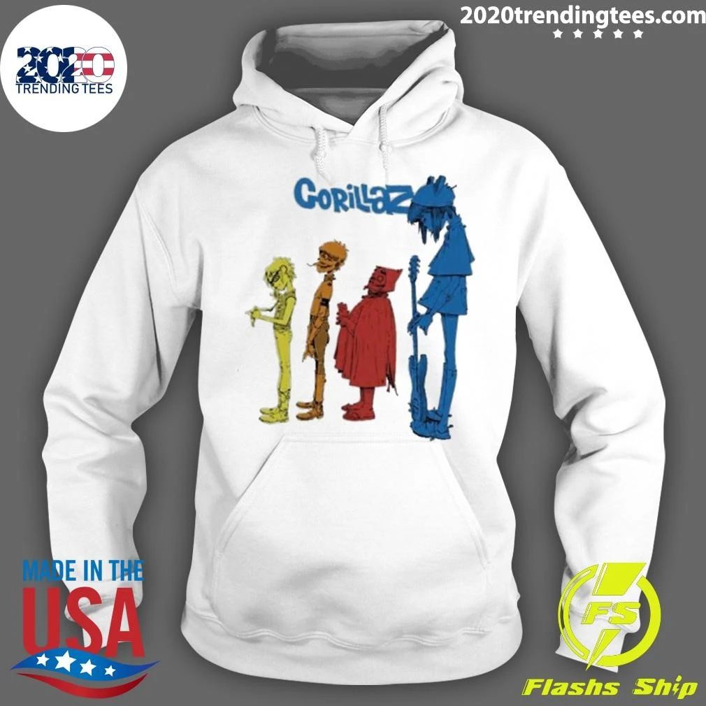 Rock Band Gorillaz Tottenham Stadium Graphic Art Shirt