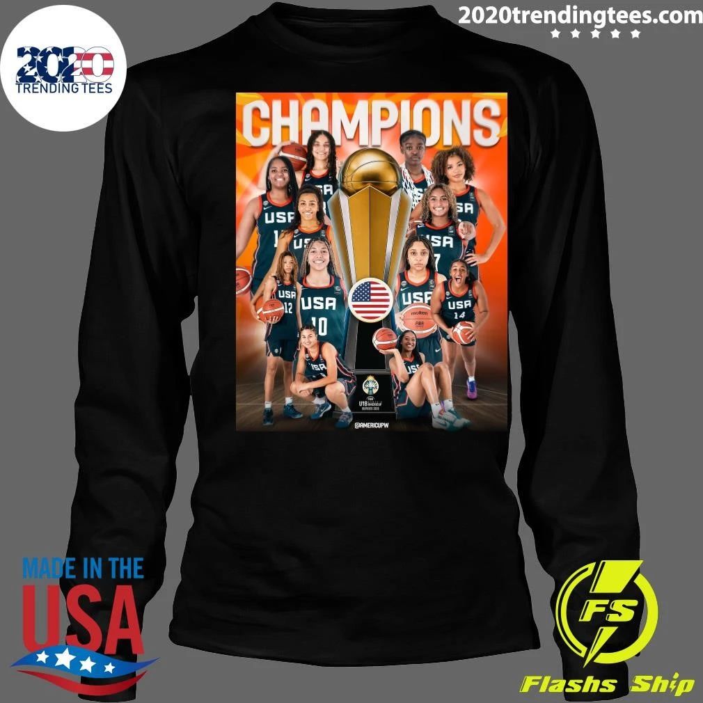 USA U18 Women’s Basketball 2026 FIBA AmeriCup Champions Shirt