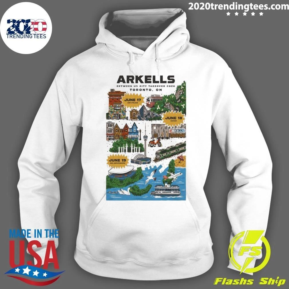 Arkells Between Us City Takeover Tour Lee’s Palace June 18 History June 19 2026 Shirt