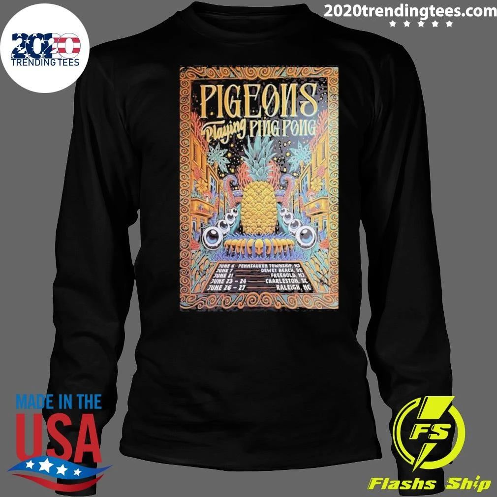 Pigeons Playing Ping Pong Tour June 6-27 2026 Poster Shirt