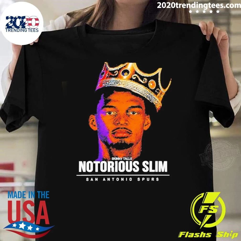 King Victor Wembanyama Basketball Star Skinny Talls Notorious Slim San Antonio Spurs Shirt