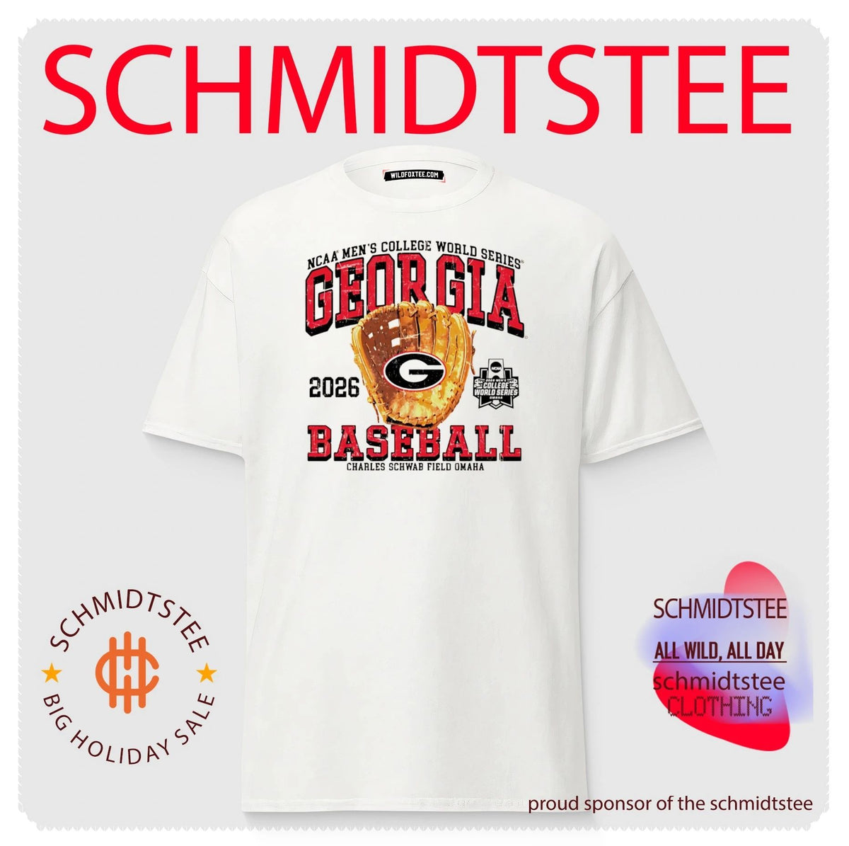 Georgia Bulldogs 2026 College World Series Omaha Bound Glove classic shirt