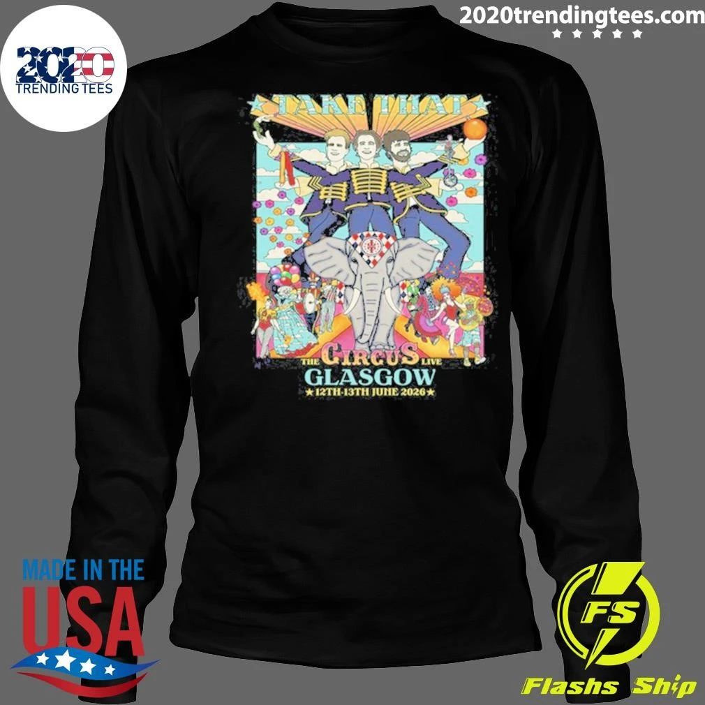 Take That The Circus Live Glasgow 12th-13th June 2026 Shirt
