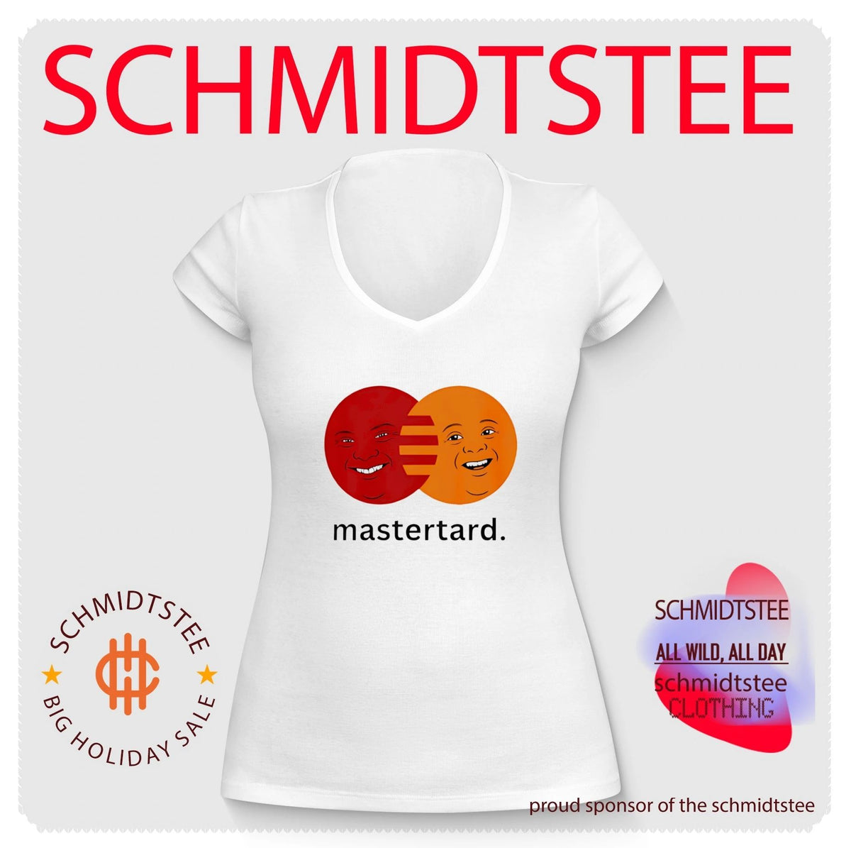 Mastertard MasterCard Down logo meme shirt