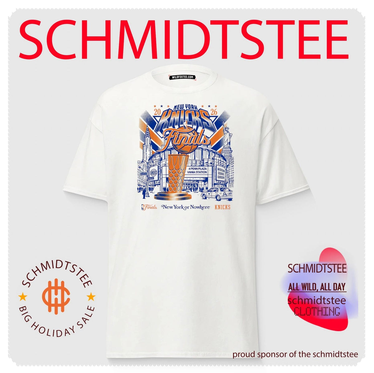 Knicks 2026 NBA Finals New York Nowhere graphic shirt