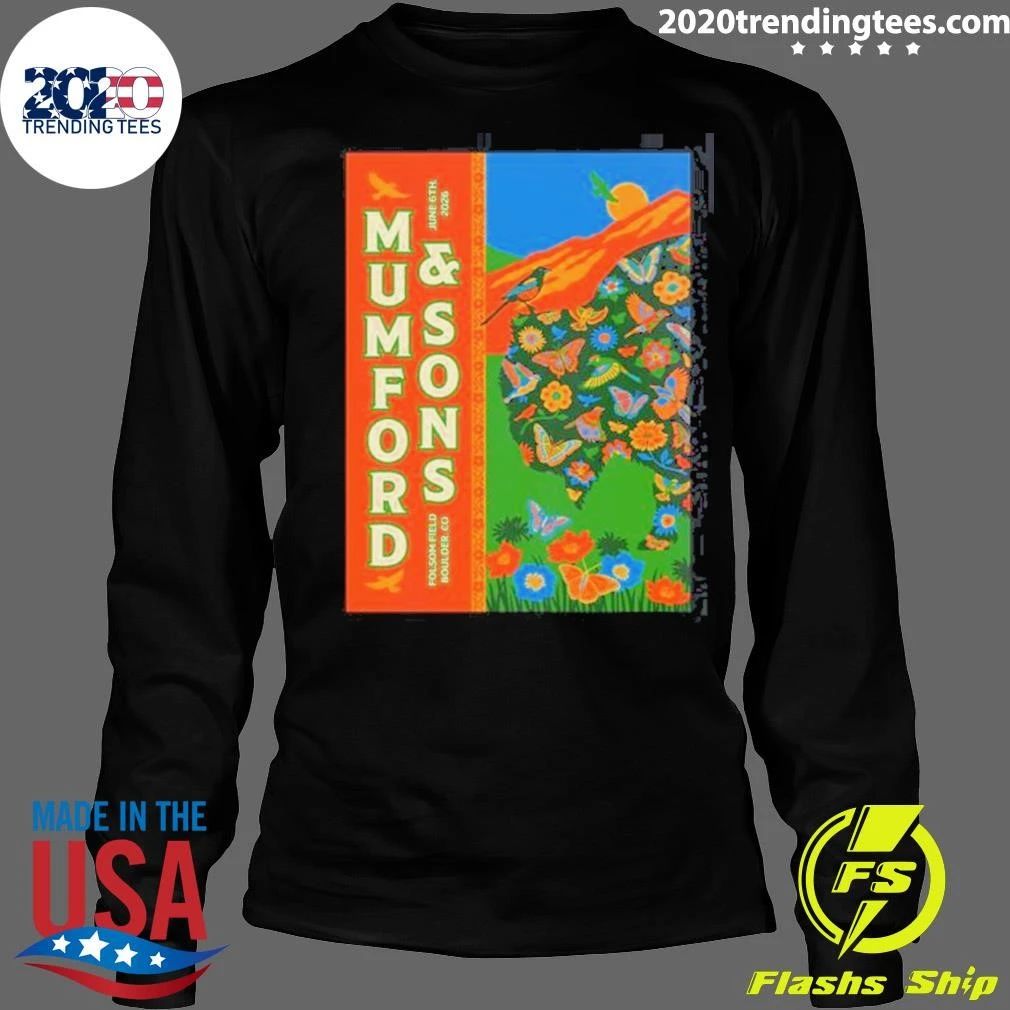 Mumford And Sons Prizefighter Tour Boulder CO At Folsom Field On June 6 2026 Shirt