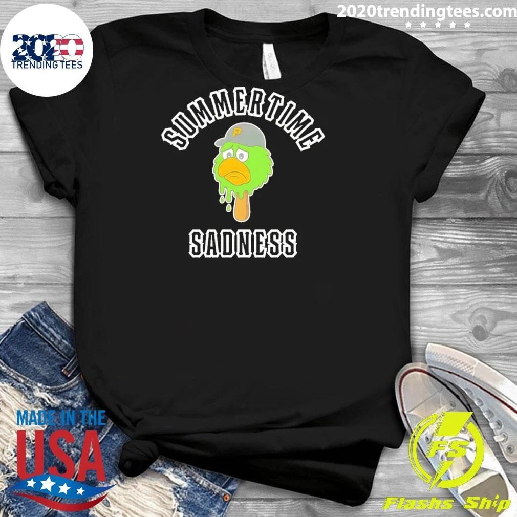 Pirate Parrot Pittsburgh Pirates Baseball Summertime Sadness Meme Shirt