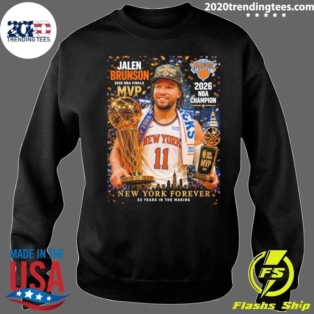 Jalen Brunson 2026 NBA Finals MVP, New York Forever 53 Years In The Making Shirt