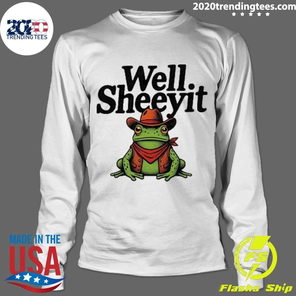 Well Sheeyit Cowboy Frog Retro Shirt