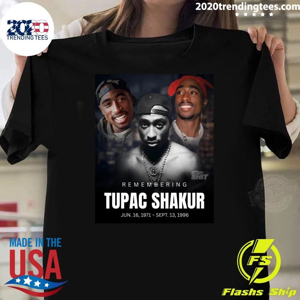 Remembering Tupac Shakur 1971–1996 Vintage Memorial Tribute Shirt