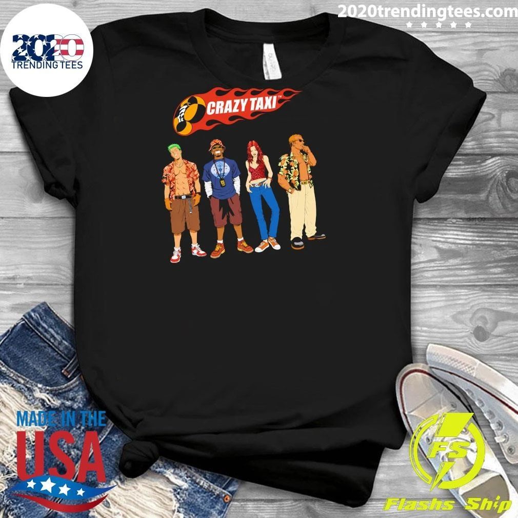 Crazy Taxi Classic Characters Retro Gaming Shirt