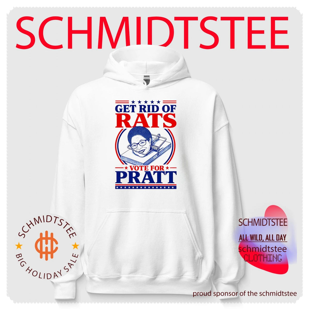 Get Rid Of Rats Vote for Pratt shirt