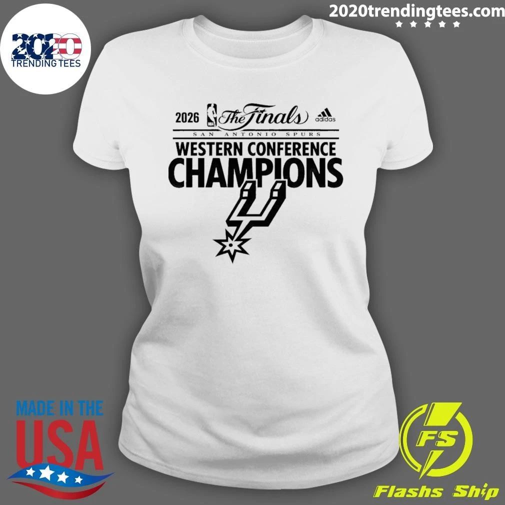 2026 San Antonio Spurs Western Conference Champions white Shirt