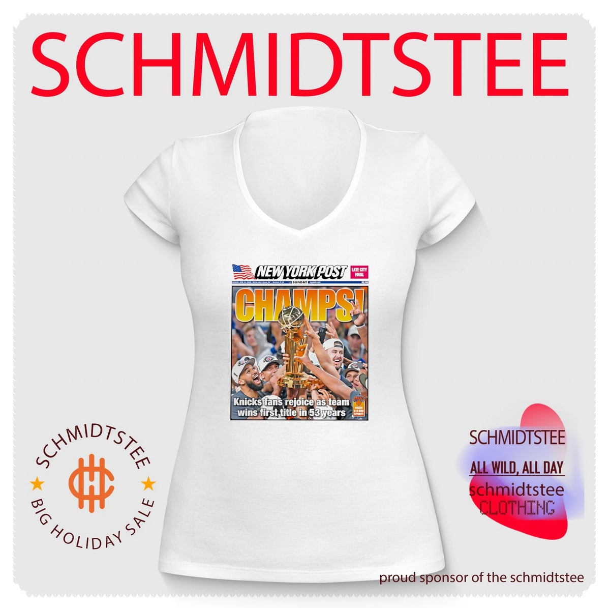 NY Knicks 2026 Finals Champions Knicks fans rejoice as team wins first title in 53 years Newspaper shirt