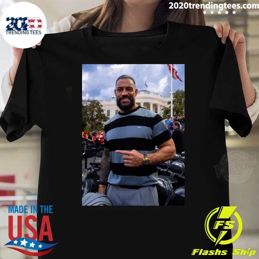 Roman Reigns at the White House for UFC Freedom 250 Shirt