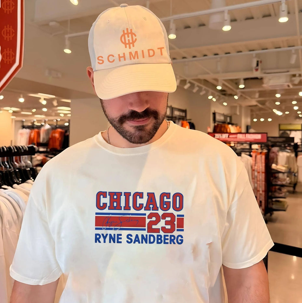 Chicago Cubs Ryne Sandberg Signature Name & Number shirt