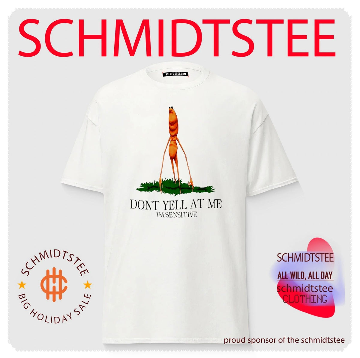 Don’t yell at me I’m sensitive Marcus the Worm shirt