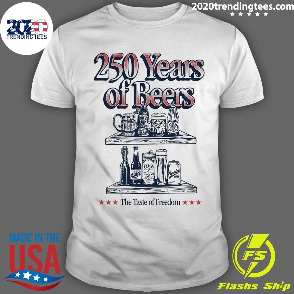 The Taste of Freedom 250 Years of Beers Pocket Tee Shirt